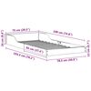 vidaXL Sengestel Voks brun 75 x 190 cm Massiv fyrretr&aelig;