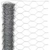 Nature sekskantet tr&aring;dnet 1x10 m 40 mm galvaniseret st&aring;l