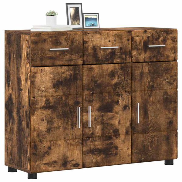 vidaXL Sideboard FLORIN R&oslash;get eg 88,5 x 30,5 x 73 cm Konstrueret tr&aelig;