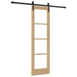 vidaXL Skyded&oslash;r ORKDAL Naturfarvet 61 x 198,5 cm
