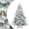 vidaXL Kunstigt juletr&aelig; med 300 LED'er Hvid 240 cm PE og PVC