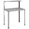 vidaXL Plantebord 60 x 50 x 104 cm Galvaniseret st&aring;l S&oslash;lv