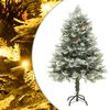 vidaXL juletr&aelig; med grankogler og lys PVC og PE 150 cm gr&oslash;n