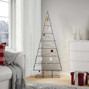 vidaXL dekorativt juletr&aelig; 150 cm metal sort