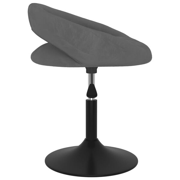 vidaXL barstol fl&oslash;jl m&oslash;rkegr&aring;