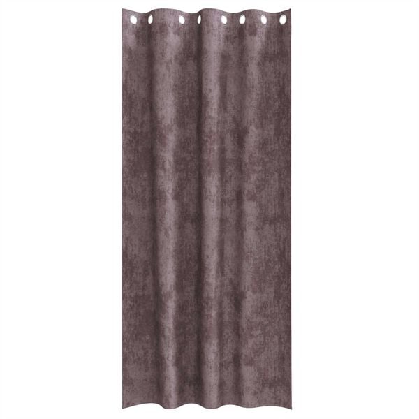 vidaXL Velour Gardiner med gardiner 2 pcs Brun 260 x 140 cm Fl&oslash;jl
