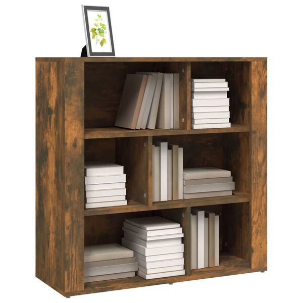 vidaXL skænk 80x30x80 cm konstrueret træ røget egetræsfarve