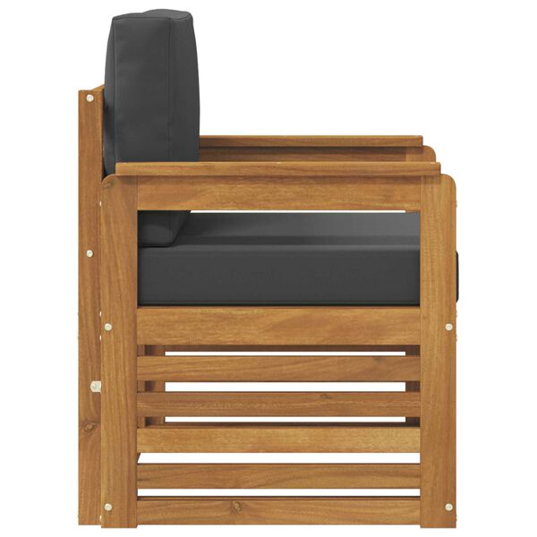 vidaXL Udend&oslash;rs sofagruppe med pude Naturfarvet 71 x 63 x 73 cm