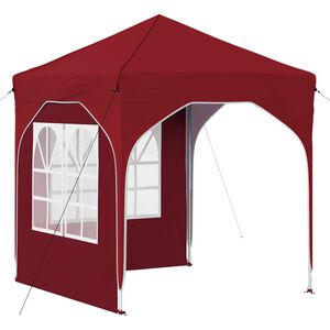vidaXL Pop-up Festtelt 192 x 192 x 245 cm Bordeaux