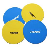 FitPAWS skiver til target-træning 4 stk. gul og blå