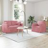 vidaXL Sofa S&aelig;t 2 pcs Lyser&oslash;d 138 x 78 x 80 cm Fl&oslash;jl