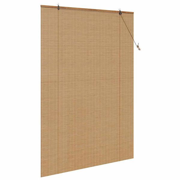 vidaXL Rullegardin med gardiner Brun 150 x 220 cm Bambus