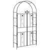 vidaXL Havebue Ensfarvet Sort 115 x 37 x 226 cm