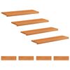 vidaXL Trappetrin 8 stk. 100 x 30 x 2 cm Lys Brun Solid b&oslash;g