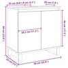 vidaXL badeværelsesskab 58x33x60 cm konstrueret træ antikt træ