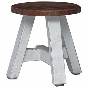 vidaXL Taburet Naturfarvet 22 x 22 x 24 cm Mahogni Tr&aelig;