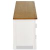 vidaXL tv-skab 120x35x48 cm massivt egetræ