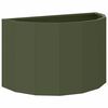 vidaXL Plantekasse Oliven gr&oslash;n 60 x 30 x 35 cm St&aring;l