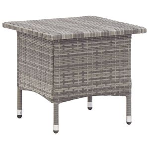 vidaXL tebord 50 x 50 x 47 cm polyrattan gr&aring;