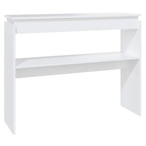 vidaXL konsolbord 102x30x80 cm konstrueret tr&aelig; hvid