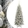 vidaXL Kunstigt juletr&aelig; Hvid 120 cm PVC og plastik og st&aring;l og PE