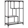 vidaXL Bogreol 3 niveauer 81 x 36 x 115 cm Gr&aring; Sonoma