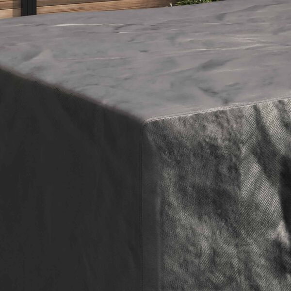 vidaXL M&oslash;belbetr&aelig;k Ensfarvet Sort 220 x 190 x 85 cm 420D