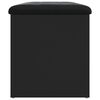 vidaXL opbevaringsb&aelig;nk 82x42x45 cm konstrueret tr&aelig; sort