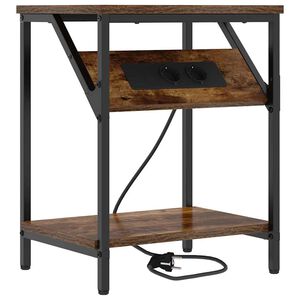 vidaXL Natskab R&oslash;get eg 38 x 30 x 48 cm Konstrueret tr&aelig;