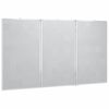 vidaXL magnetisk whiteboard 180x80x1,7 cm foldbart aluminium