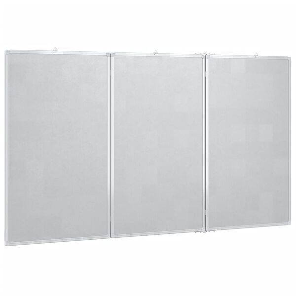 vidaXL magnetisk whiteboard 180x80x1,7 cm foldbart aluminium