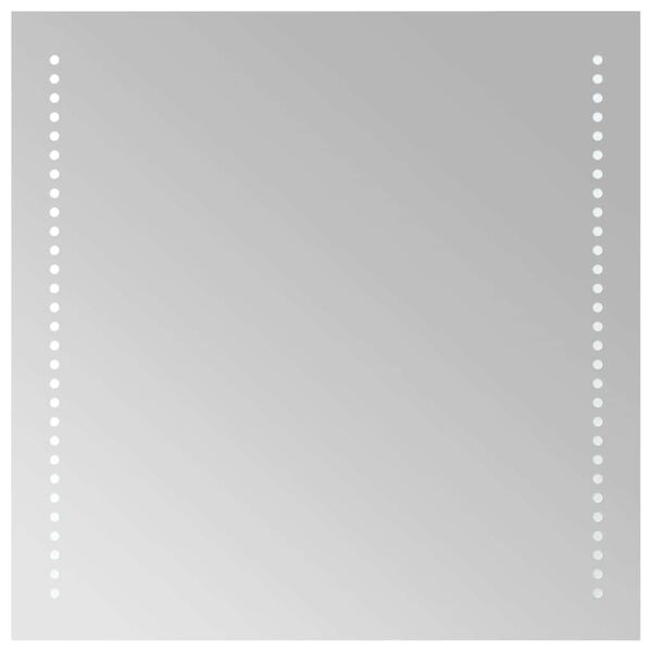 vidaXL badev&aelig;relsesspejl med LED-lys 50x50 cm