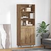 vidaXL Highboard Artisan Egetr&aelig; 69,5 x 34 x 180 cm Konstrueret tr&aelig;