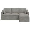 vidaXL Sofa Lysegr&aring; 198 x 134 x 80 cm Fl&oslash;jl