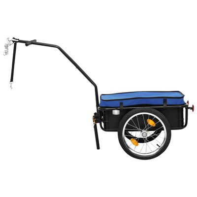 vidaXL cykeltrailer/trækvogn 155x60x83 cm stål blå