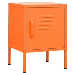 vidaXL natbord 35x35x51 cm st&aring;l orange