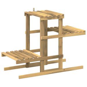 vidaXL Planteholder Hvid 82 x 36 x 60 cm Massivt Akacietr&aelig;