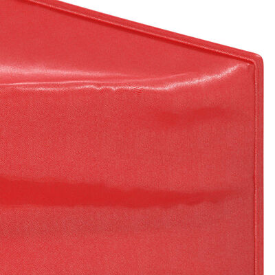 vidaXL foldbart festtelt med sidevægge 2x2 m rød