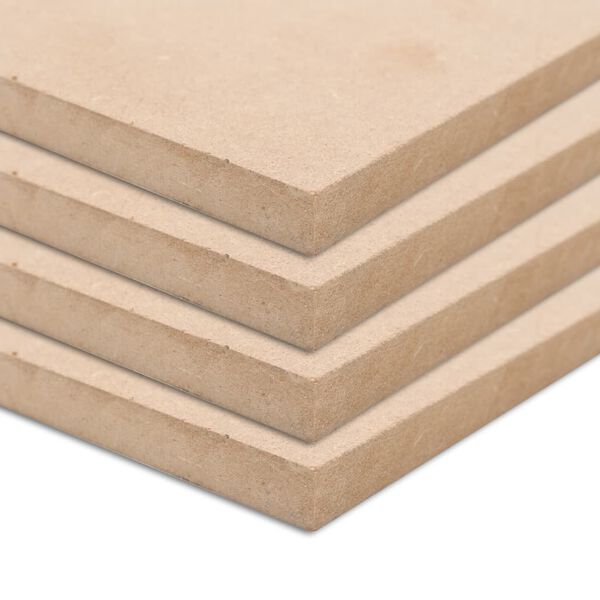 vidaXL MDF-plader 4 stk. rektangulær 120x60 cm 12 mm