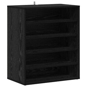 vidaXL Sko skab 60 x 35 x 70 cm Konstrueret tr&aelig; Sort eg
