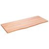 vidaXL bordplade 100x40x2 cm behandlet massivt eg lysebrun