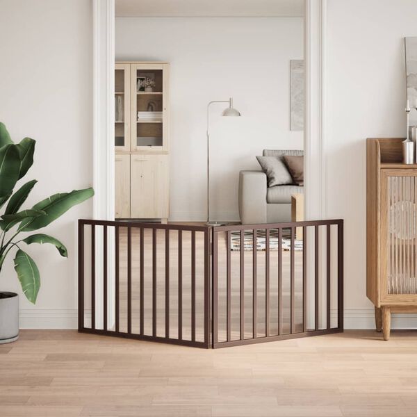 vidaXL hundel&aring;ge 2 paneler 160 cm foldbar poppeltr&aelig; brun