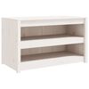 vidaXL udend&oslash;rs k&oslash;kkenskab MEPPEL 106x55x64 cm massivt fyrretr&aelig; hvid