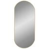 vidaXL v&aelig;gspejl 90x40 cm oval guldfarvet