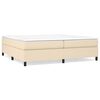 vidaXL Boxspring sengeramme 200x200 cm stof cremefarvet