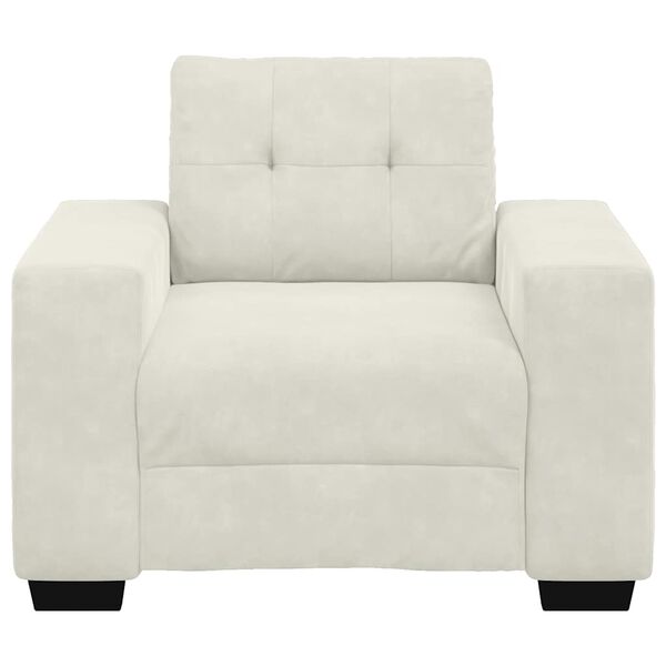 vidaXL sofastol 100x78x80 cm fl&oslash;jl cremefarvet