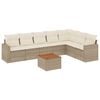 vidaXL sofas&aelig;t til haven 8 dele med hynder polyrattan beige