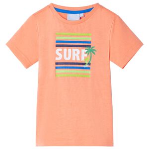 vidaXL T-shirt til b&oslash;rn str. 128 neon-orange