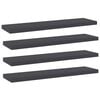 vidaXL boghylder 4 stk. 40x10x1,5 cm konstrueret tr&aelig; gr&aring;