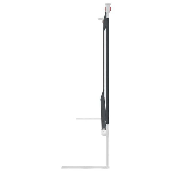 vidaXL sengehest til b&oslash;rneseng 200x25 cm stof m&oslash;rkegr&aring;